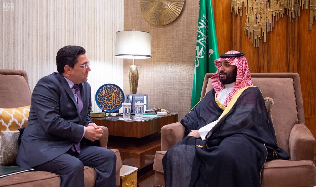 الأمير محمد بن سلمان يبحث تعزيز العلاقات الثنائية مع وزير الخارجية المغربي