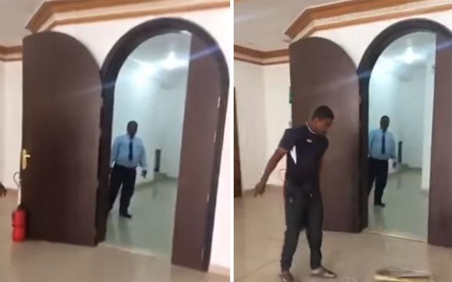 فيديو.. تحطيم صور البشير داخل السفارة السودانية بالكويت
