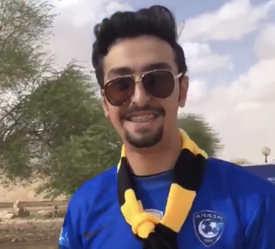 هلالي في مدرجات #الاتحاد ضد #النصر