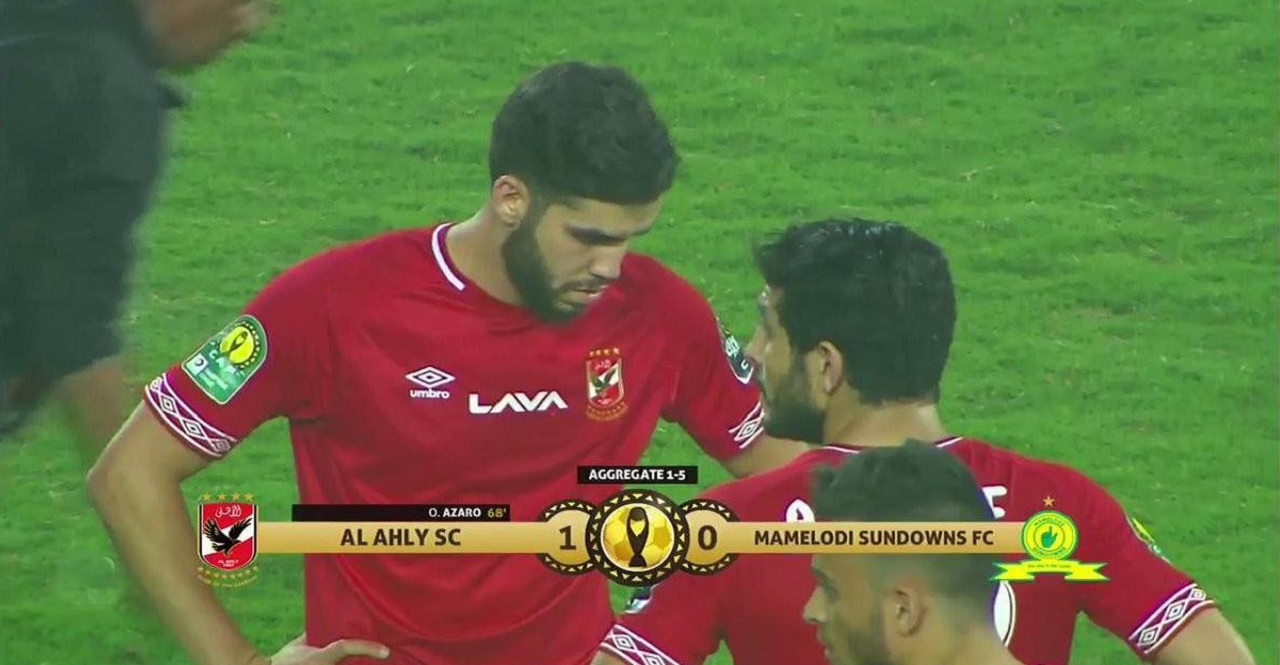 Al ahly vs mamelodi sundowns .. الأحمر يفوز بهدف ويودع ...