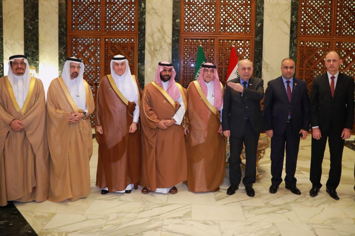 وفد اقتصادي سعودي رفيع المستوى يضم 7 وزراء يبدأ زيارة رسمية للعراق