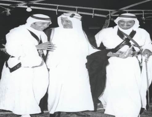 صورة نادرة تجمع الملك فيصل مع الملك سلمان و الحسن الثاني