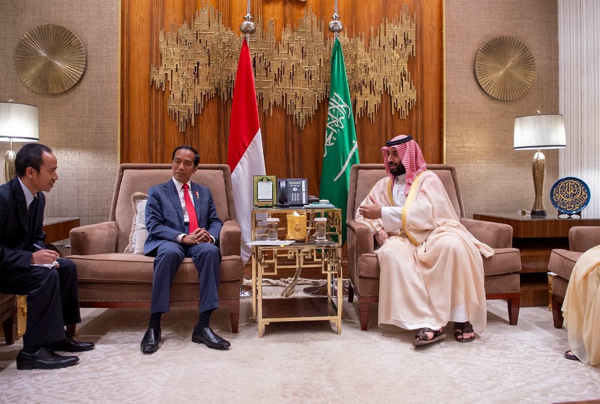 الأمير محمد بن سلمان يستعرض أوجه التعاون وتطورات الأوضاع مع الرئيس الإندونيسي