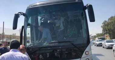 أول صور لحادث تفجير الحافلة السياحية في الهرم