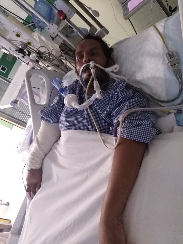 حديش يناشد علاج ابنه بعد تعرضه لخطأ طبي أدخله في غيبوبة بعسير