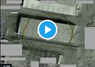 فيديو.. التحالف يقصف معسكر إدارة الأشغال العسكرية التابع للحوثي بصنعاء