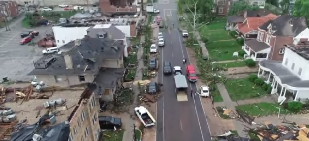 فيديو.. هذا ما فعله إعصار ميسوري المدمر
