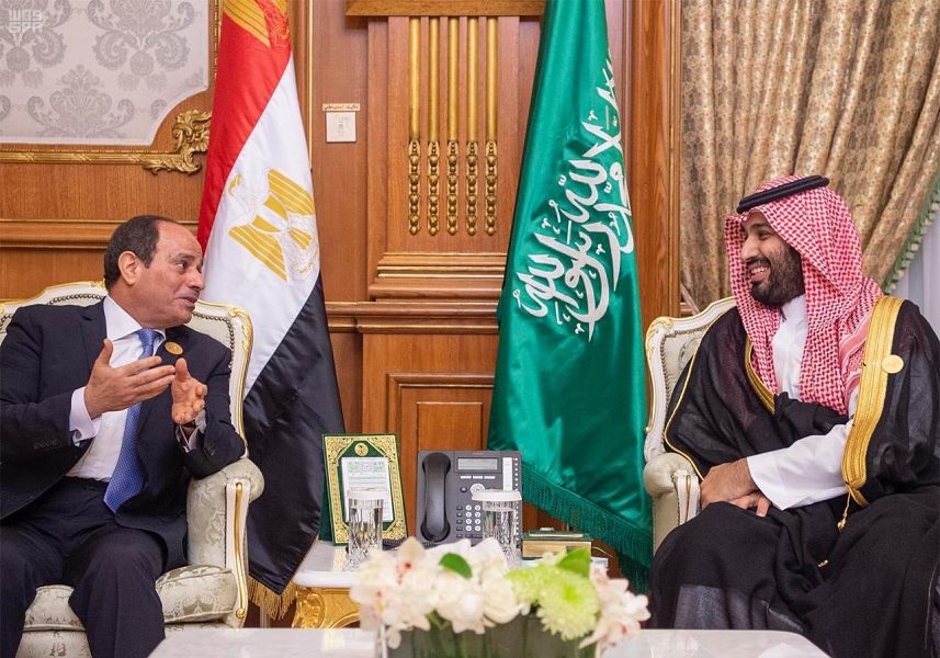 الأمير محمد بن سلمان والرئيس المصري يستعرضان فرص تطوير العلاقات
