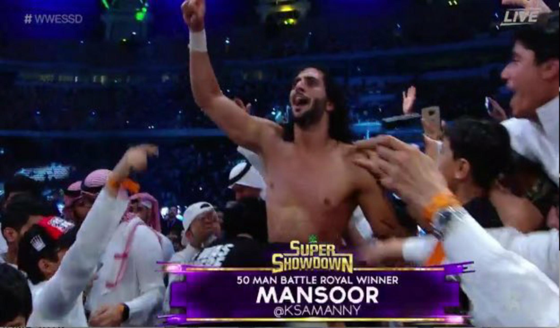 منصور الشهيل: أريد أن أكون أول سعودي يُتوج ببطولة الـ WWE