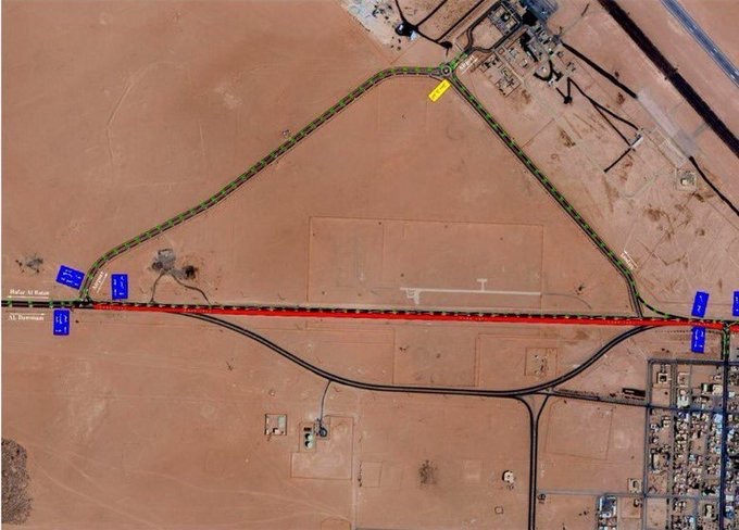 تحويل السير للقادمين من حفر الباطن باتجاه الدمام