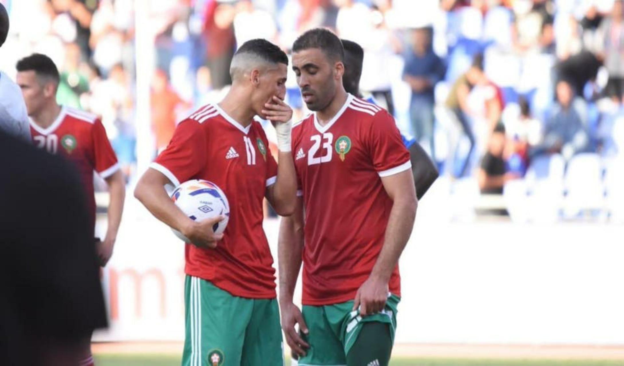 فيديو .. لاعب المغرب يستفز حمد الله بعد استبعاده من المنتخب