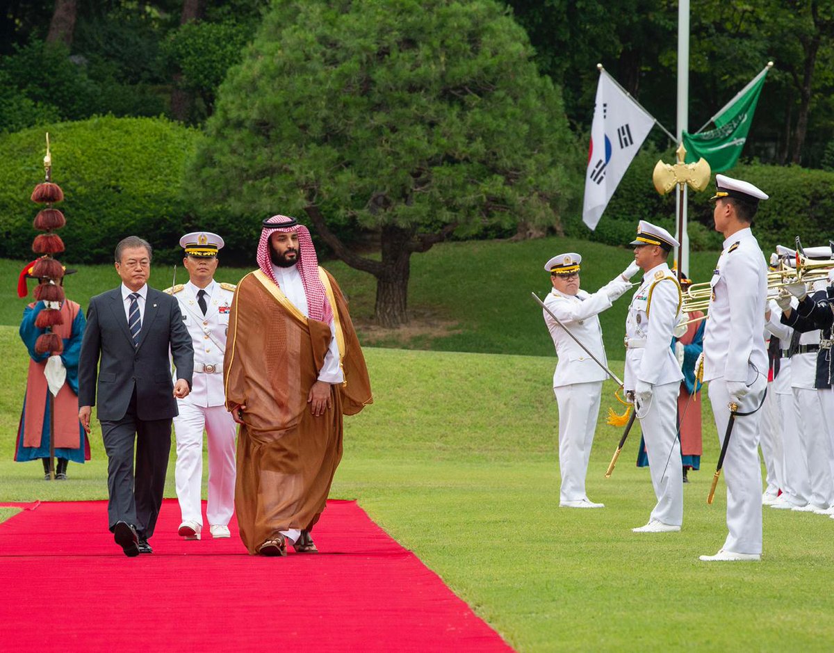 محمد بن سلمان من القصر الأزرق: سعيد بوجودي في كوريا لتنمية العلاقات