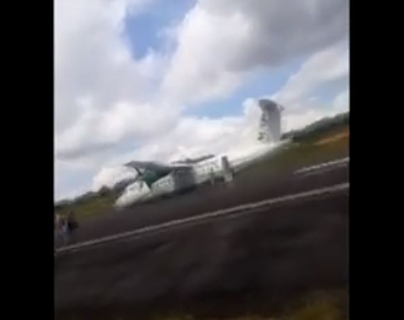 فيديو.. براعة الطيار تُنقذ 34 راكبًا بعد هبوط قاسٍ