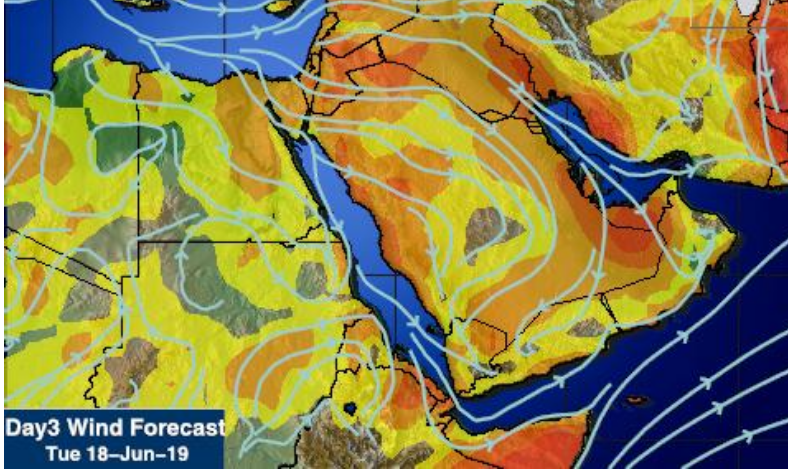 غبار ورياح خلال الأيام المقبلة والحصيني يكشف التفاصيل