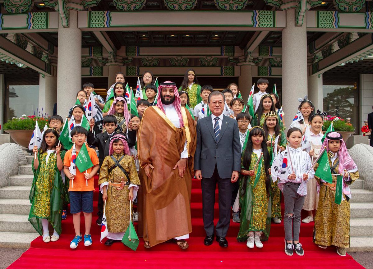 استقبال مميز للضيف الكبير الأمير محمد بن سلمان في القصر الأزرق