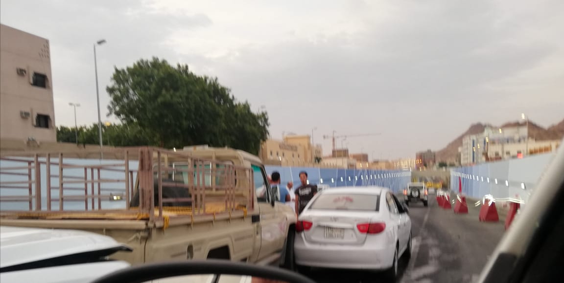 تصادم 5 مركبات في نفق مستشفى الأمير منصور بالطائف