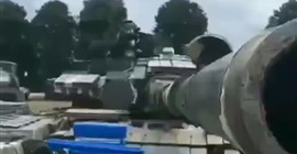 فيديو.. دبابة تشارك في تحدي غطاء الزجاجة!