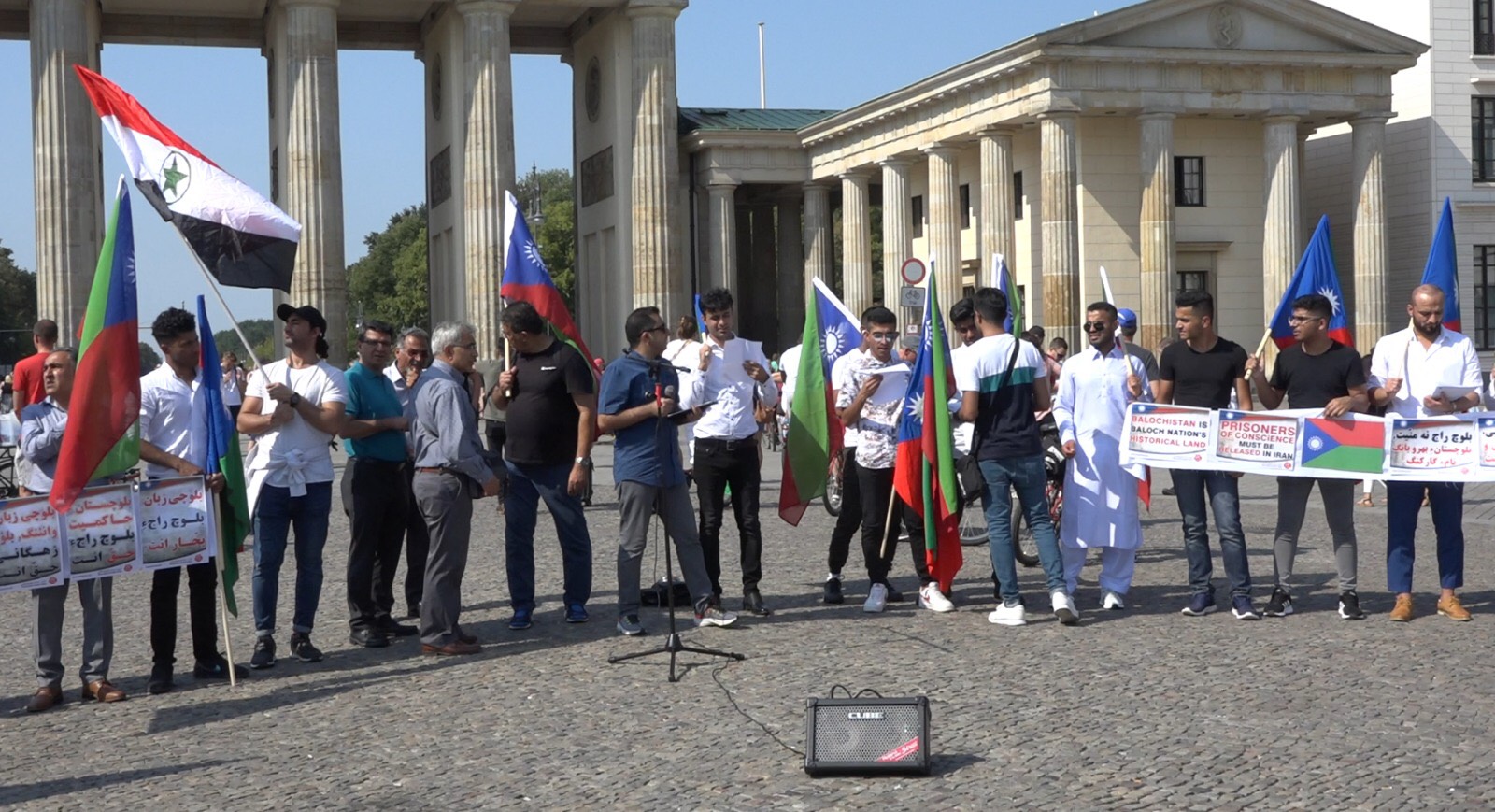 وقفة احتجاجية في برلين تنديدًا بجرائم النظام الإيراني