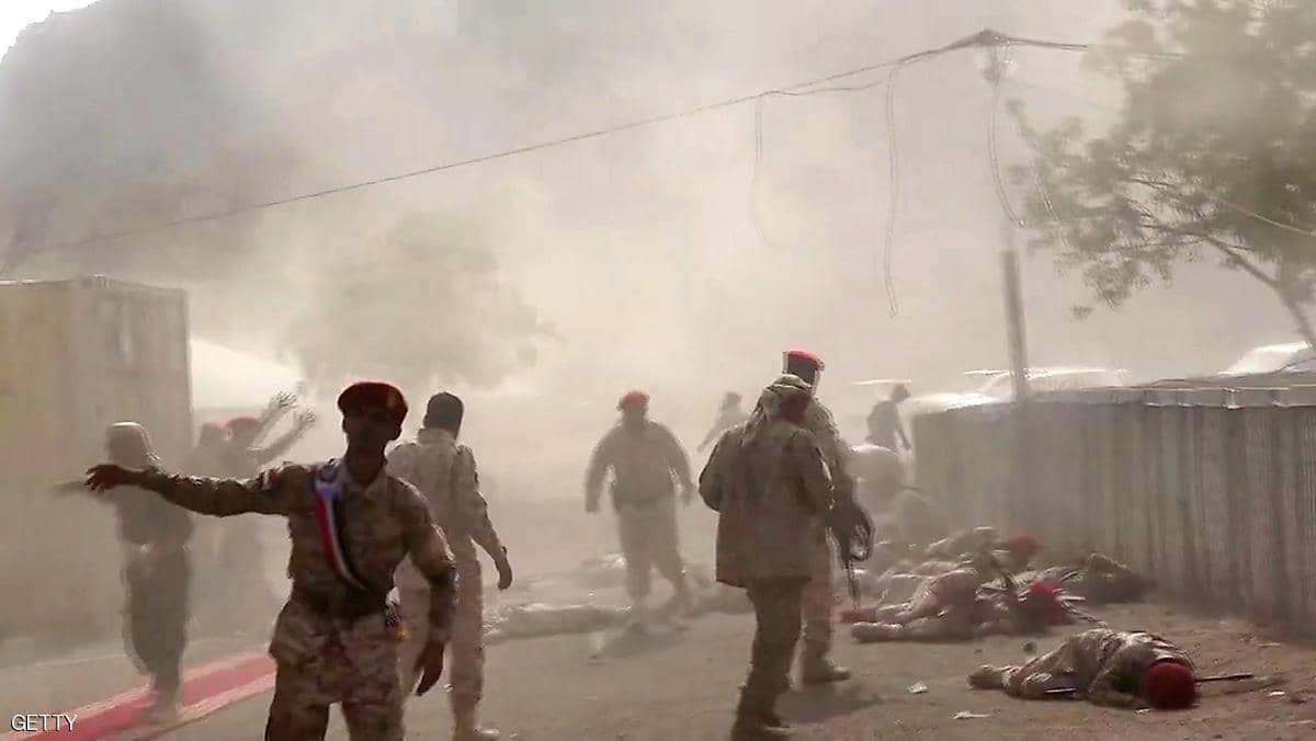 مقتل 19 جندياً يمنياً في هجوم إرهابي على معسكر المحفد