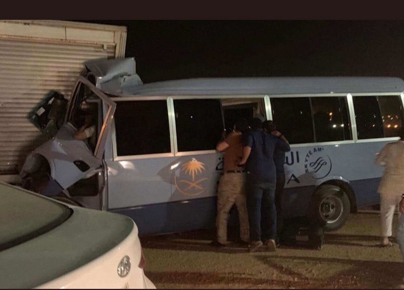 فيديو.. اللحظات الأولى لحادث حافلة الخطوط السعودية ووفاة مضيفة وإصابة زميلاتها