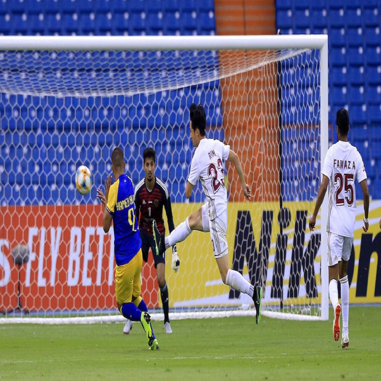 عبدالرزاق حمد الله أفضل لاعب في مباراة النصر والوحدة