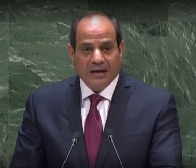 السيسي أمام الأمم المتحدة : مصر تدين الاعتداء الإرهابي على أرامكو