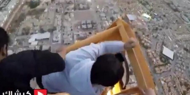 أول تصريح من متسلق رافعة الرياض: تحديت خوفي