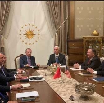 أردوغان يخضع لترامب.. الاتفاق على وقف إطلاق النار في سوريا