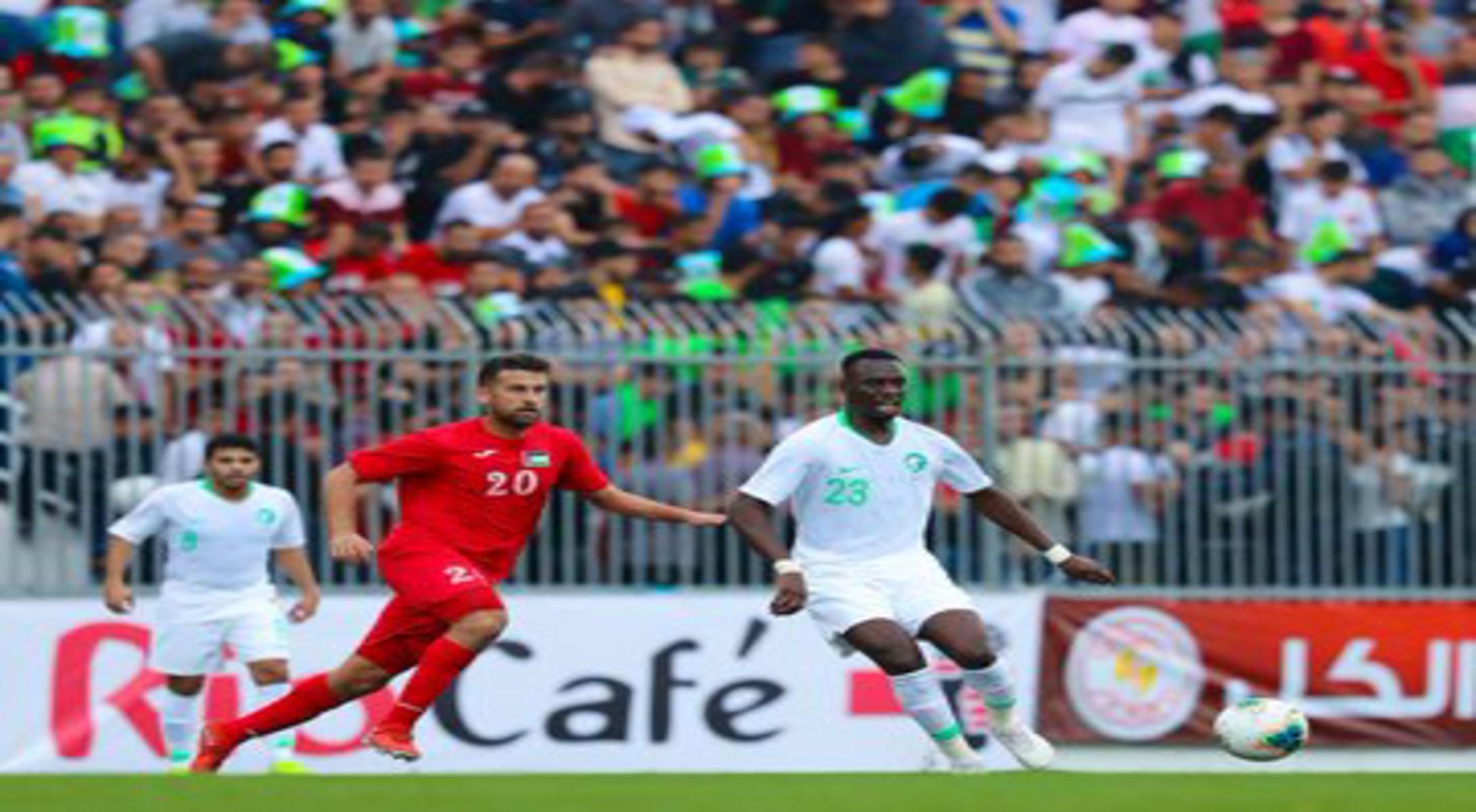 رقم سلبي للأخضر بعد مباراة فلسطين ضد السعودية