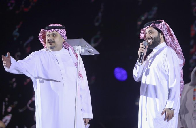 تركي آل الشيخ يرحب بالأمير عبدالرحمن بن مساعد في موسم الرياض