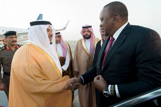 رئيس كينيا يغادر الرياض