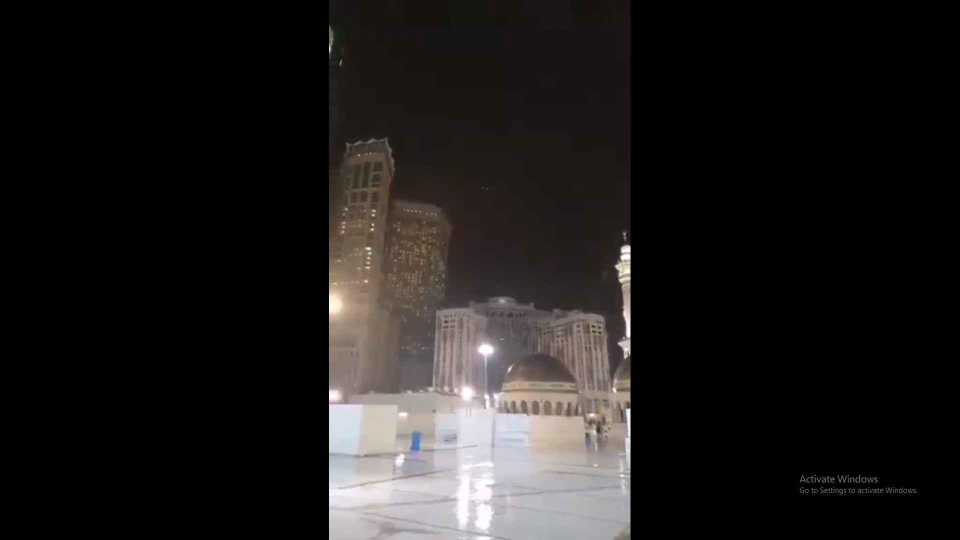 فيديو.. أمطار الخير على الحرم المكي
