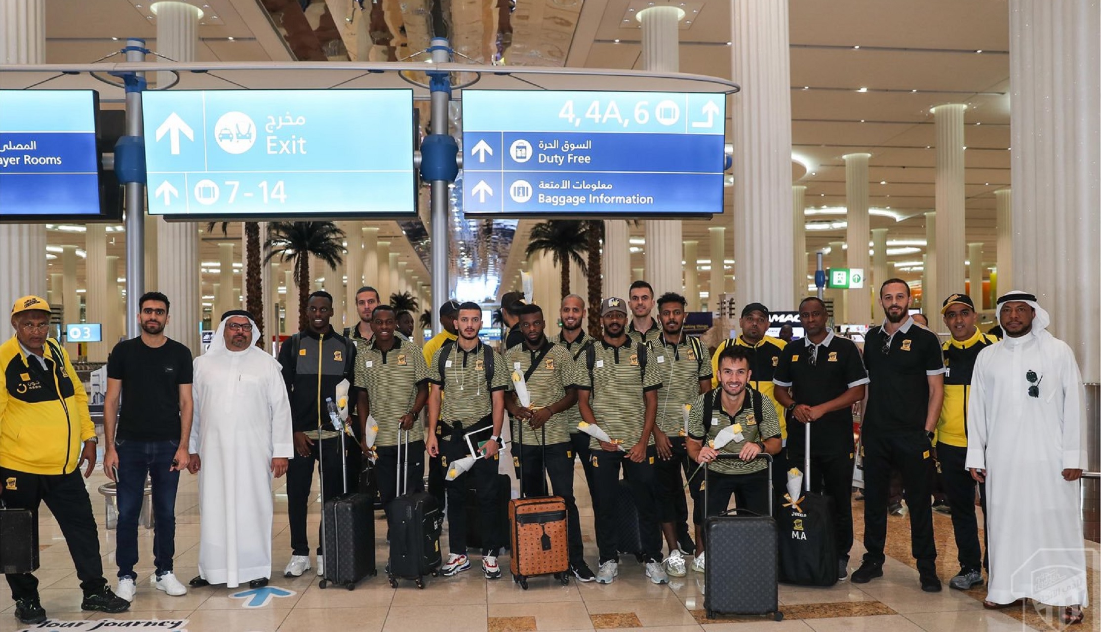 صور.. #الاتحاد يصل إلى دبي