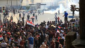 إعلان العصيان المدني في العراق مع دخول الاحتجاجات يومها العاشر