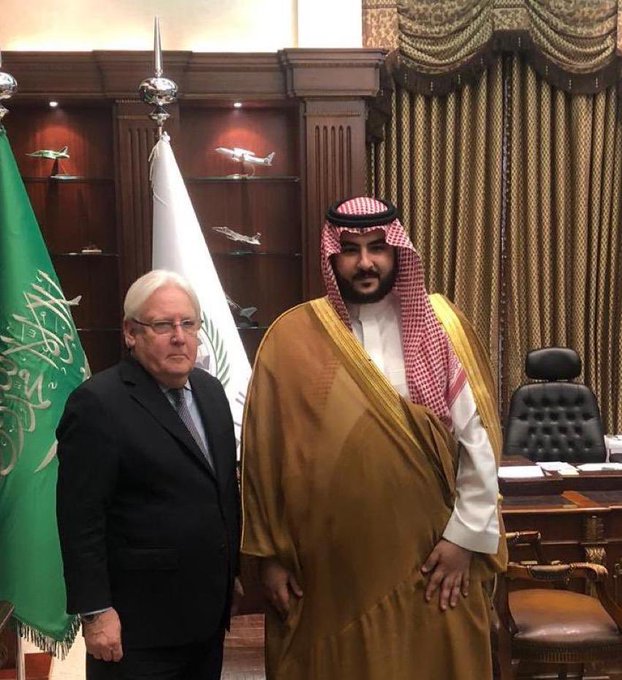 تفاصيل لقاء خالد بن سلمان وغريفيث