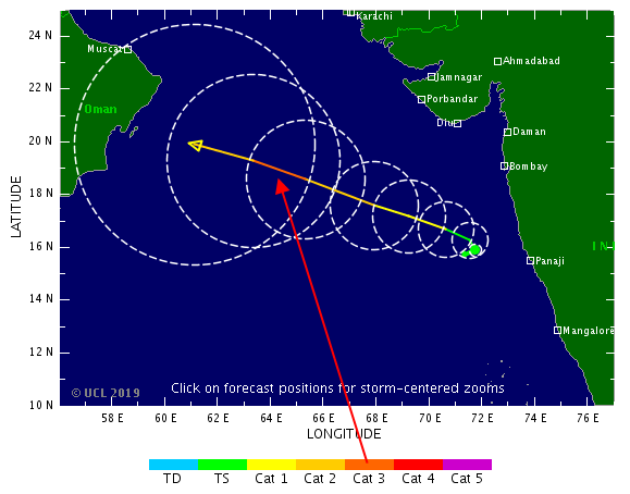 المسند : العاصفة كيار ستتحول لإعصار مداري في طريقها صوب عمان