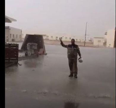 فيديو.. أمطار الخير تتواصل في طريف