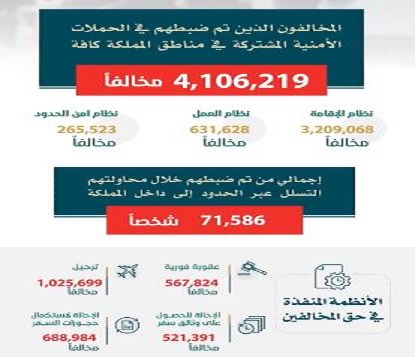 فيديو.. القبض على 4.106.219 مخالفًا في الحملة الميدانية المشتركة