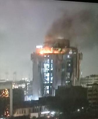 فيديو.. حريق يلتهم المطعم التركي ببغداد