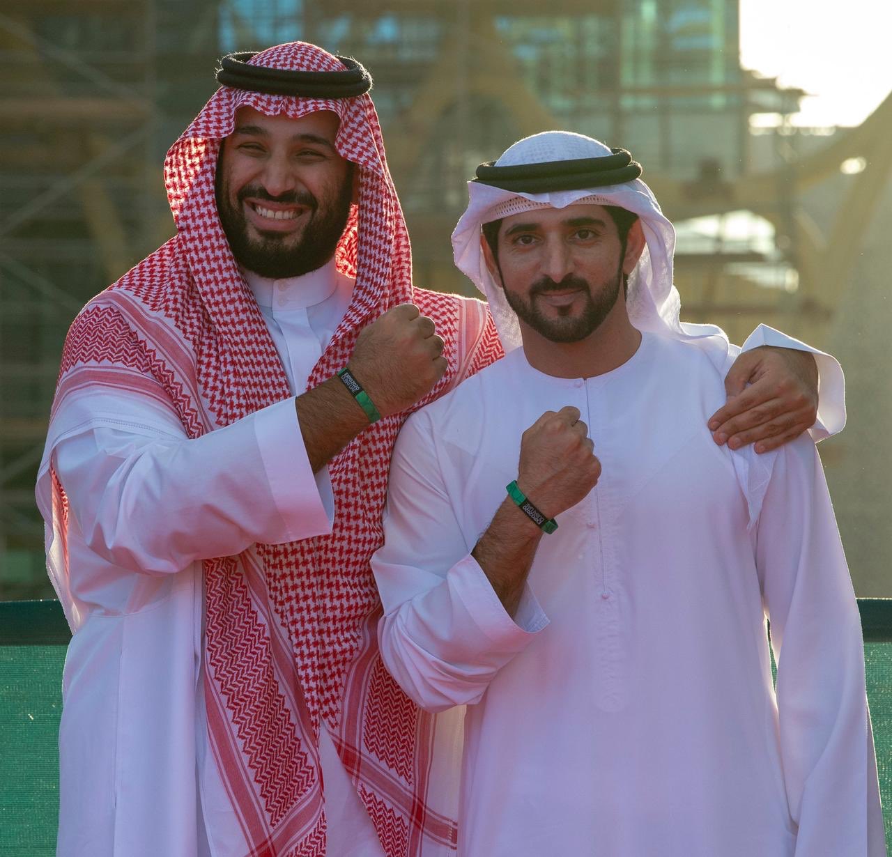 محمد بن سلمان وولي عهد #دبي يدعمان إكسبو 2020