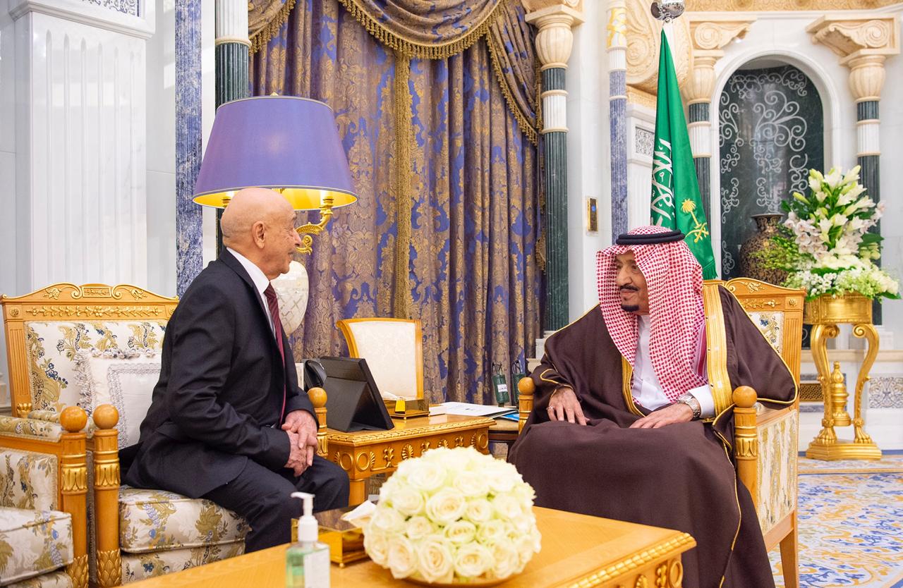 الملك سلمان يستقبل رئيس مجلس النواب الليبي