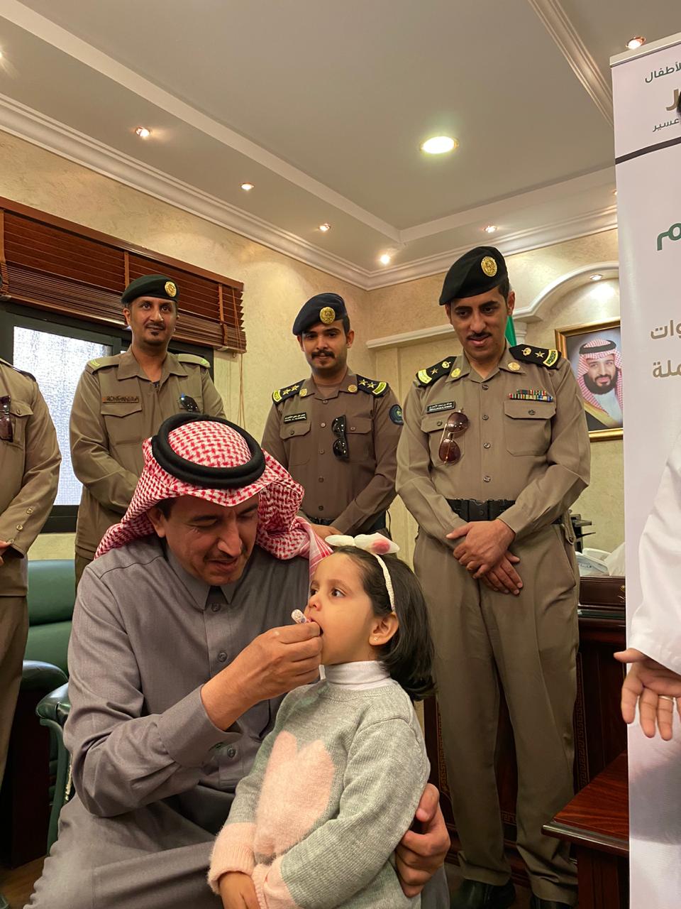 تدشين الحملة الوطنية للتطعيم ضد شلل الأطفال بـ #تنومة