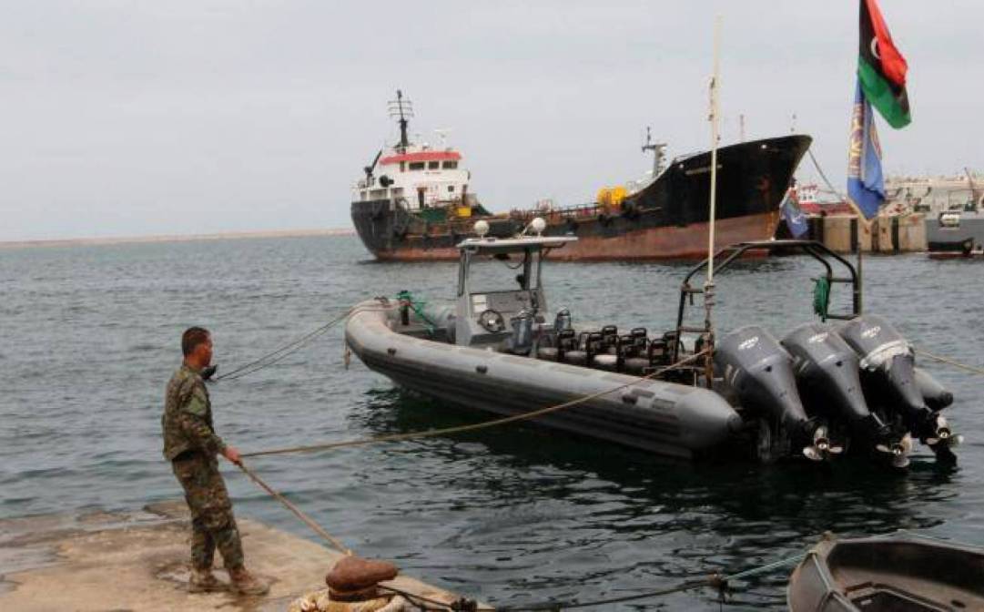 الجيش الليبي يضبط سفينة تركية