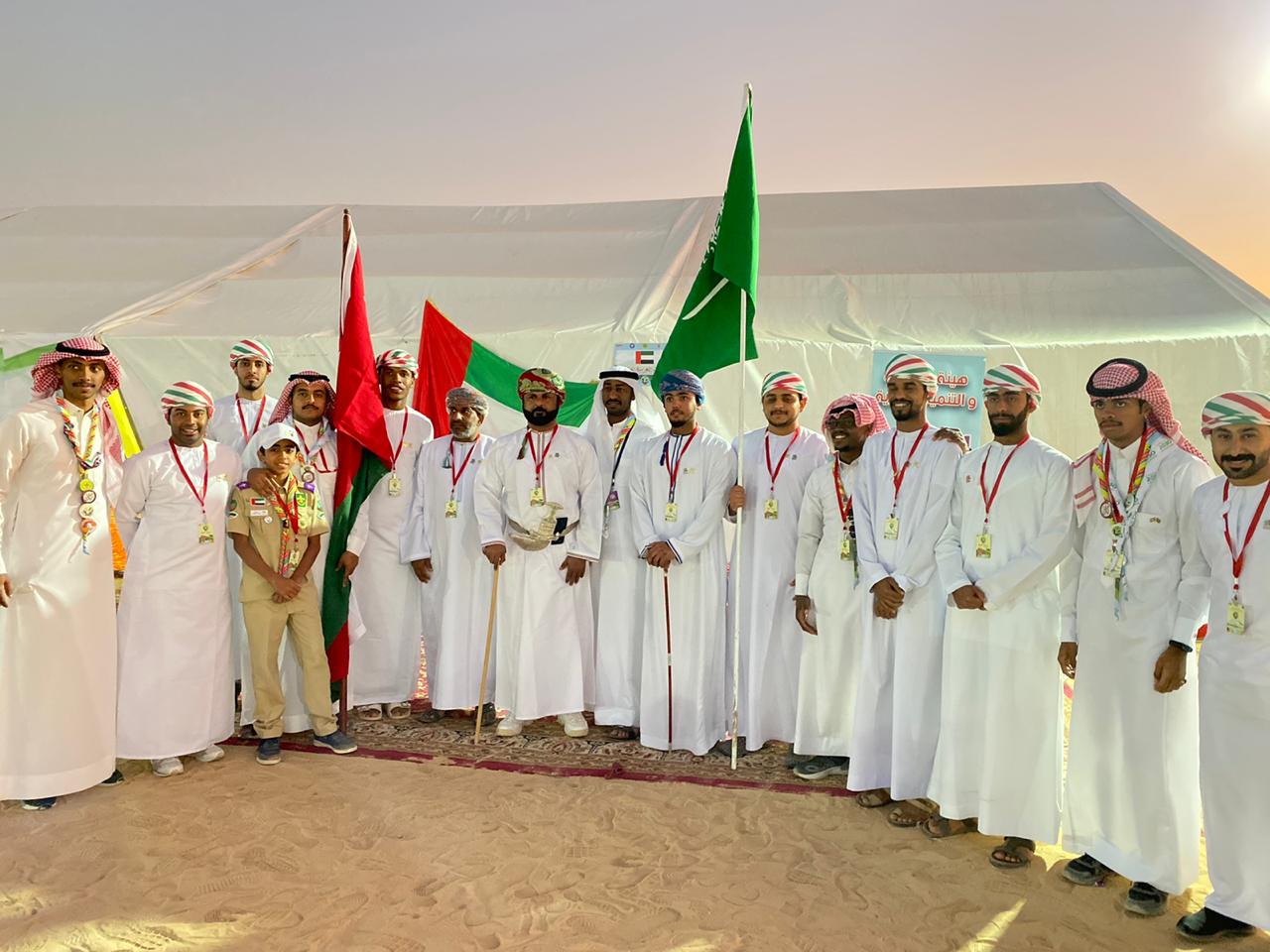 صور.. فعاليات ثقافية شعبية لكشافة المملكة في الإمارات