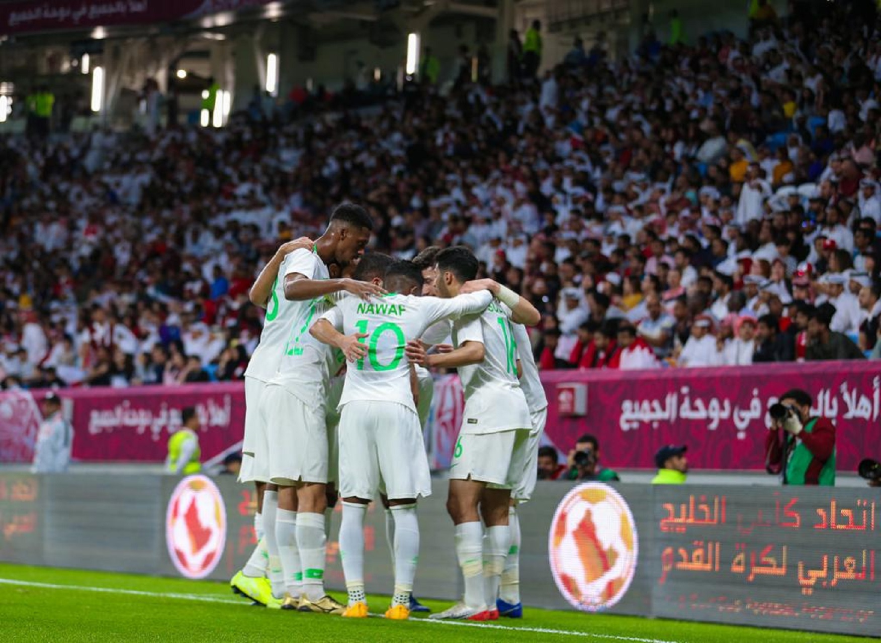 أرقام الأخضر في كأس الخليج