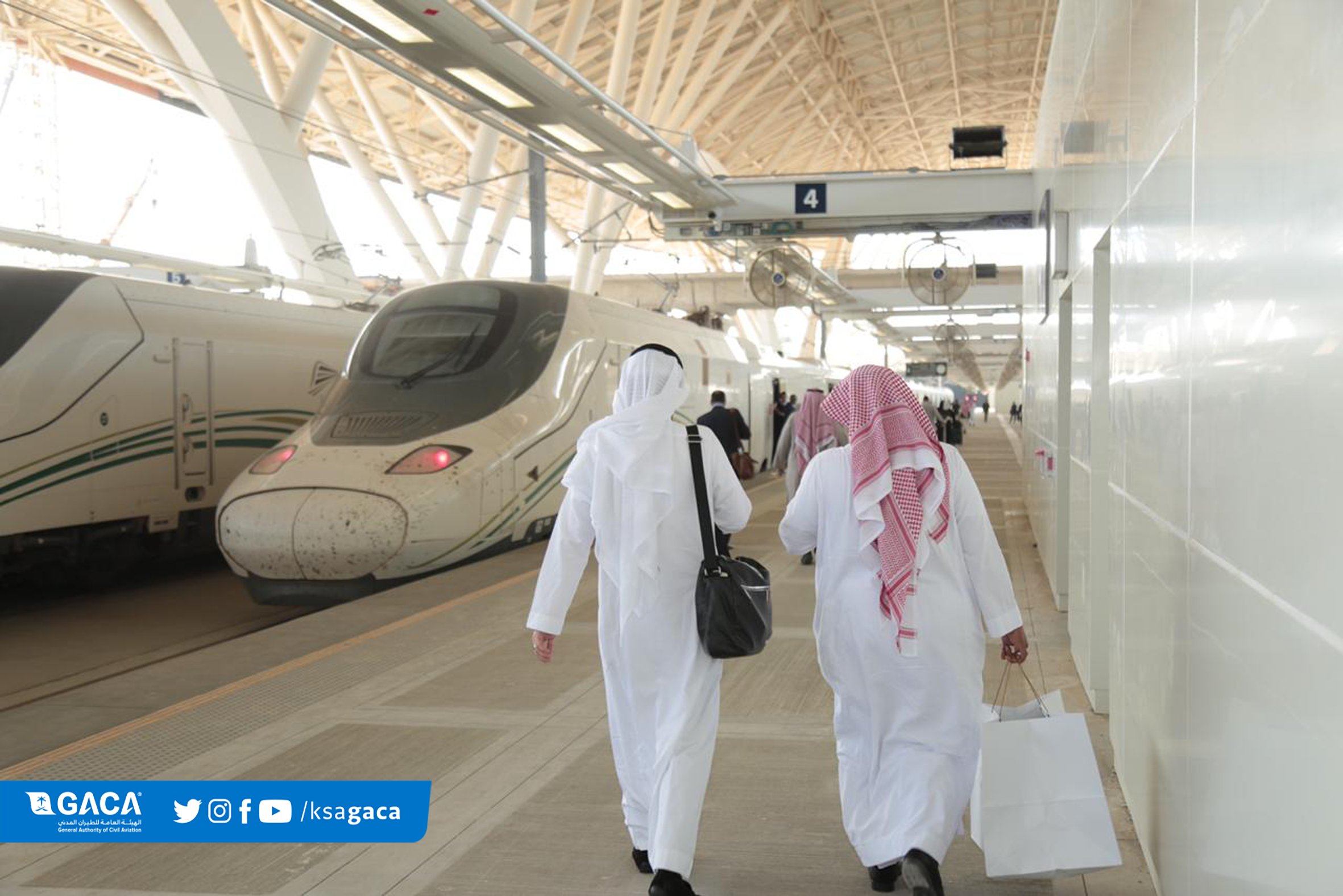 بدء تشغيل محطة قطار الحرمين بمطار الملك عبدالعزيز