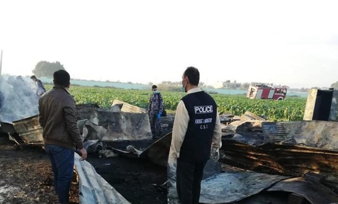 وفاة 13 باكستانيًا بحريق مزرعة في #الأردن