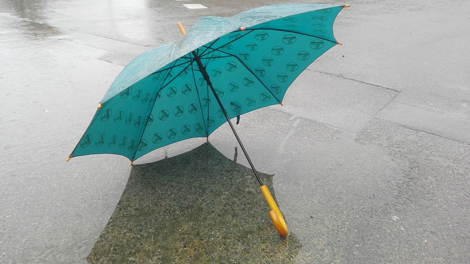 فيديو صادم.. فتح المظلة على الدباب قد يكلفك حياتك