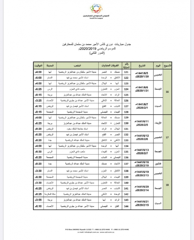 السعودي الثاني الدوري جدول 2022 الدور موعد مباراة