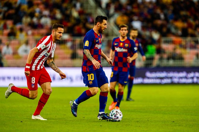 التعادل السلبي يحسم الشوط الأول بين برشلونة وأتلتيكو مدريد